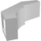 Ekena Millwork 3-in. W x 8-in. D x 8-in. H Monterey Architectural Grade PVC Knee Brace BRCP03X08X08MON - alternate 3